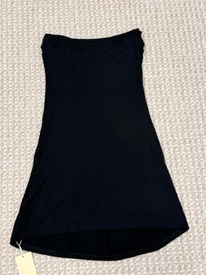 HALARA Halter Tie Back Mini Resort Dress with Pockets size Medium black NEW thumbnail 4