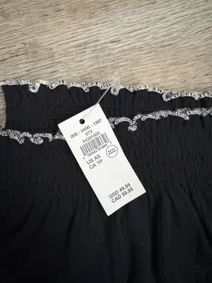 NWT Aerie Pointelle Balloon Pajama Pant in Black Sz XS thumbnail 4