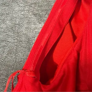 Ralph‎ Lauren Red Off Shoulder Dress Size 0 thumbnail 8