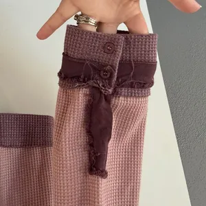 Kori Mauve Waffle-Knit Long Sleeve Pullover thumbnail 4