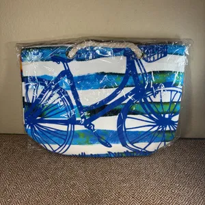 Amy Miller Home Ultimate Style X-Large Beach Tote Bag 15" x by 19” Tropical NWT thumbnail 2