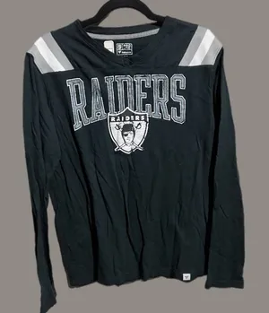 Fanatics‎ Raiders Black Long Sleeve Top Large thumbnail 1