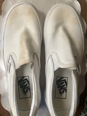 Vans White Slip On Sneakers Size 5 Project‎ thumbnail 6