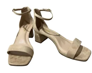 Cushionare Memory Foam heels Abbey Light Peach Beige Size 8 W thumbnail 1