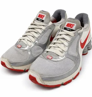 Nike Shox Turbo 10 Women's 7.5 Silver Red‎ Y2K Running Shoes thumbnail 1