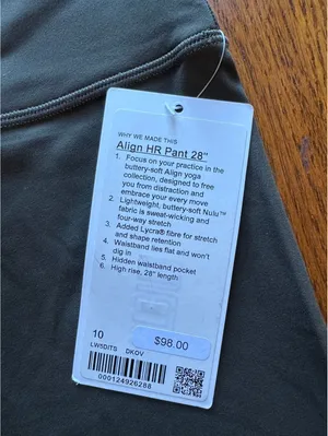 Lululemon Align High Rise 28” Dark Olive Size 10 NWT thumbnail 4