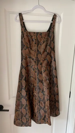7 For All Mankind Faux Snake Skin Dress thumbnail 1