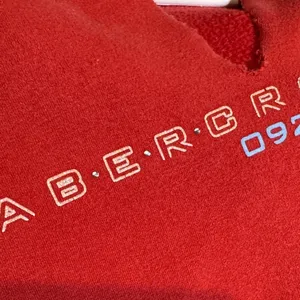 Vintage late 90s early Y2K Abercrombie & Fitch Vibrant Red Top thumbnail 4