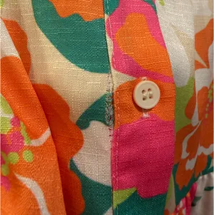 Flying Tomato Button-Down Tiered Collared Floral Print Dress thumbnail 9