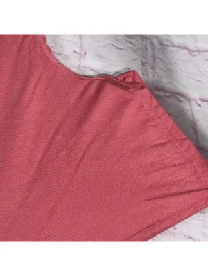 Zenana Women's Small Oversized Pink Pocket Tee thumbnail 4