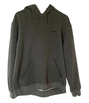 Nike dark gray pullover hoodie kangaroo pocket women's size XL sweater athletic thumbnail 1