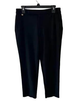 Ralph Lauren LRL Black Label Knit Viscose Blend Ankle Pants Sz M Stretch thumbnail 1