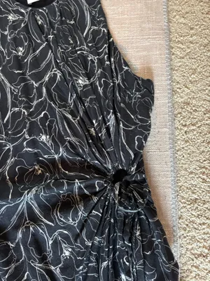 Greylin black floral dress thumbnail 3