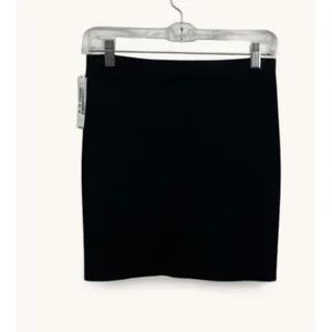 Alexander‎ Wang Knit Mini Pencil Skirt Womens Medium Black Stretch Bodycon thumbnail 5
