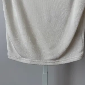 Tiger Mist XS‎ White Sleeveless Ribbed Tank Top Crew Neck Minimalist Y2k thumbnail 3