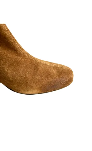 Camel Suede Ankle Boots thumbnail 7