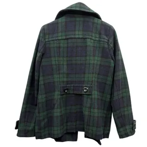 St.‎ John's Bay Women's Plaid Peacoat Preppy Academia Y2K Wool Blend Outerwear S thumbnail 2