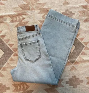 Carly Jean Light Wash Wide Leg Crop Jeans thumbnail 2