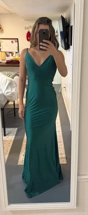 Amoris maxi dress open back Green Size M thumbnail 2
