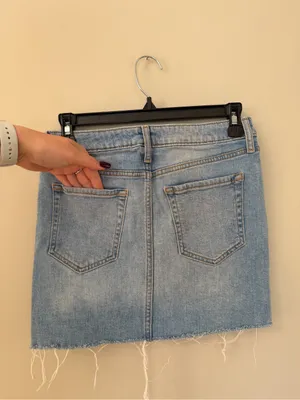 Forever 21 Jean High Waisted Skirt Size 25 thumbnail 4
