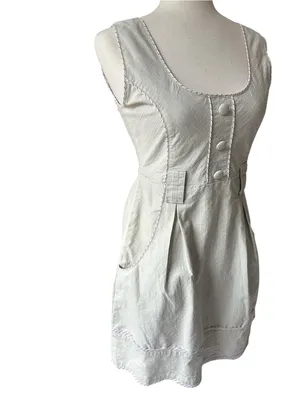 Anthropologie Brand Y2K Beaubois utility button-front mini dress thumbnail 3