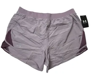 Under Armour‎ Women's Fly By 2.0 Running Shorts Purple Size L thumbnail 1