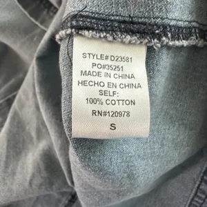 Entro Denim Dress Sz S Button Down Mini Blue Cotton Babydoll Pocket NWT thumbnail 6