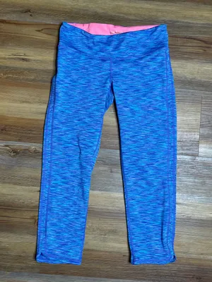Lilly Pulitzer Luxletic Weekender UPF Crop Leggings Blue Space Dye Athletic S thumbnail 2