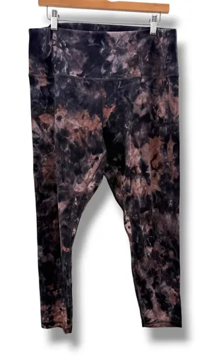 Lululemon Align High Rise Pant Womens 16 Diamond Dye Graphite Grey Pink Pastel‎ thumbnail 1
