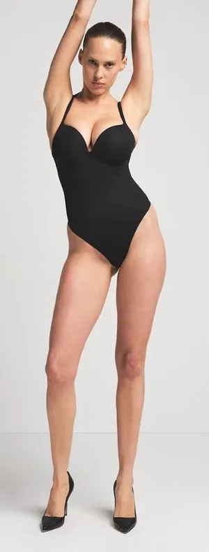 SKIMS Ultimate Push-up Thong Bodysuit size XL NWT Onyx thumbnail 1