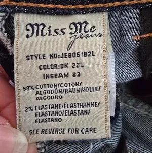 MISS ME Signature Boot Womens Low Rise Blue Denim Jeans thumbnail 5