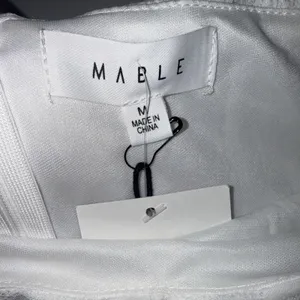 Mable White‎ Bow Sleeve Crop Barrett Peplum Fairy Coquette Top Size Medium New thumbnail 5