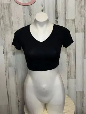 Backless laced black crop top size S thumbnail 1