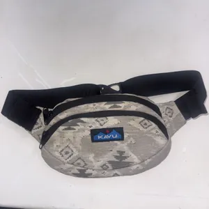 Kavu Gray Hiking Waist Bag Adjustable Strap Padded Back Dual Pocket Fanny Pack thumbnail 9