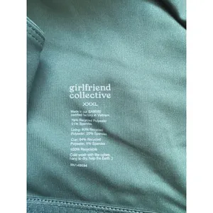 NWT Girlfriend Collective Lou Sports Bra XXXL Teal Green V-Back Gym Workout thumbnail 5