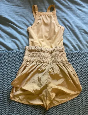 Free People Yellow Romper Onesie thumbnail 1