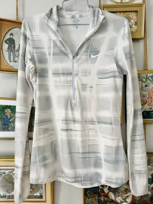 Nike pro drifit 1/4 zip longsleeve Lightning storm print pullover thumbnail 1