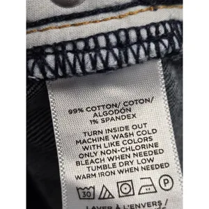LOFT Outlet Dark Wash Cuffed High Rise Slim Straight Jeans Size 6 thumbnail 4