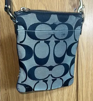 Coach Black and White Signature Crossbody Bag thumbnail 1