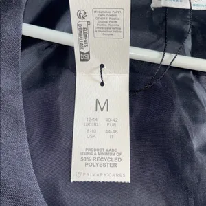 Paula Echevarria For Primark Slate Blue 3 Button Vest Nwts Size 8/10 Us Medium thumbnail 10
