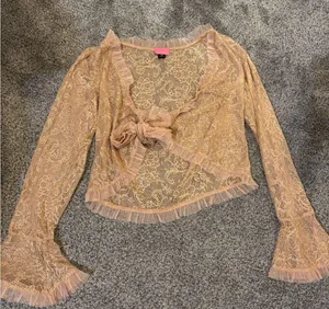 Betsey Johnson Vintage Tie Front Cardigan thumbnail 5