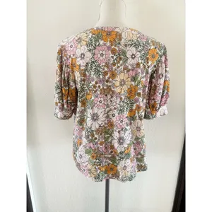 Kim‎ & Cami Floral Short Sleeve Tee - Multicolor thumbnail 4