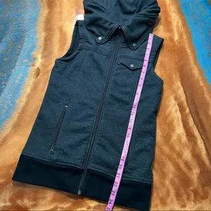 Burton Starr Vest hooded full zip Womens XS Gray thumbnail 5
