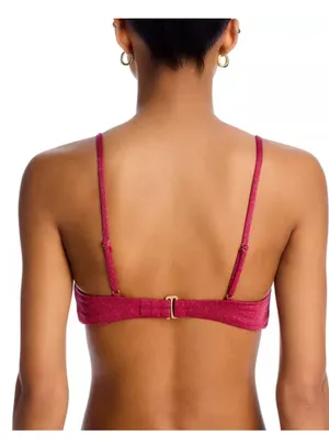 AQUA Burgundy Shimmer Bikini thumbnail 2