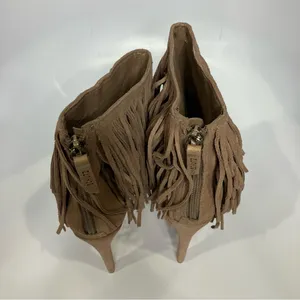 Schutz tan fringe‎ leather platform heels women’s size U.S. 7 party western thumbnail 5