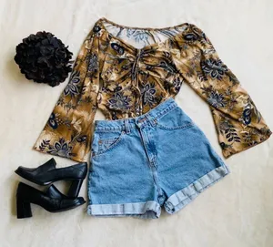 Charlotte Russe VTG Boho Top Sz M thumbnail 1