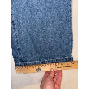 Loft Palmer Wide Leg Jeans Medium Wash High‎ Rise Patch Pocket measures sz 29 thumbnail 8