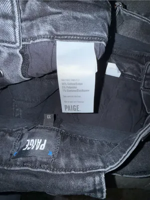 NWT PAIGE Black Washed Denim Overalls thumbnail 9