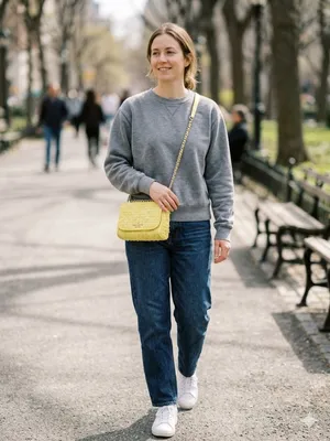 ✨ Kate Spade Yellow Tweed & Chain Convertible Crossbody Shoulder Bag ✨ thumbnail 3