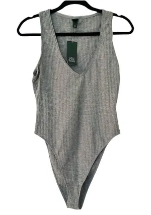 Wild Fable Waffle Knit Sleeveless Bodysuit New thumbnail 1